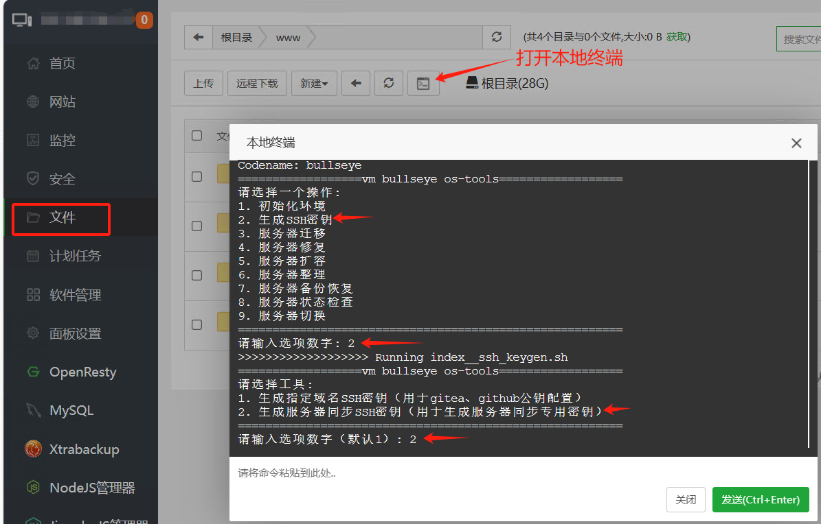 Jianghu Panel - Generate Server Synchronization SSH Key.png